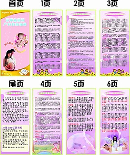 惠氏產科教育指南四折頁