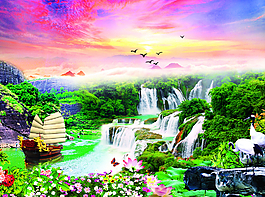 山水風(fēng)景畫圖片