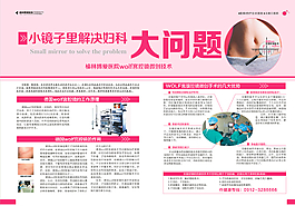婦科宮腹腔鏡微創(chuàng)不開刀雜志彩頁圖片