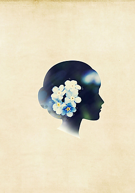 人物 鏤空 剪影 母親節(jié) 孕婦圖片