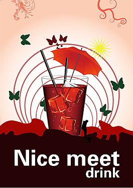 飲料報紙海報