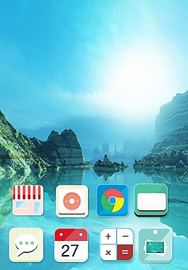 手機桌面app分層