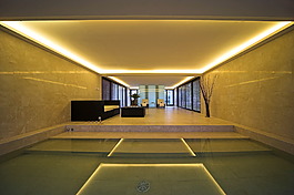 室內游泳池休閑會所效果圖