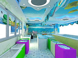 嬰幼兒游泳館裝修圖圖片