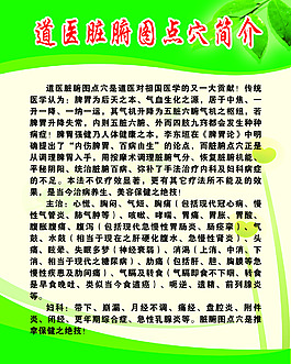 道醫臟腑圖點穴簡介