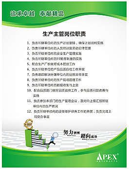 追求卓越  奉獻精品   崗位職責