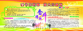 学校制度展板