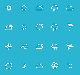 天氣圖標