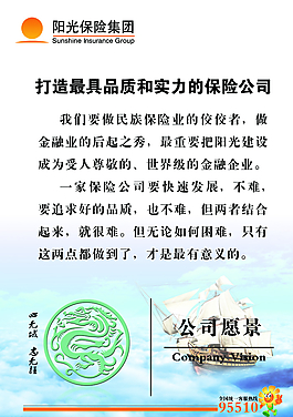 陽光保險(xiǎn)企業(yè)文化展板圖片