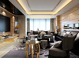 客廳空間場(chǎng)景設(shè)計(jì)3D模型素材免費(fèi)下載