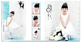 兒童藝術(shù)寫(xiě)真相冊(cè)模板13psd