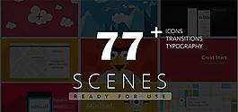 77组MG动态图形场景动画AE模版