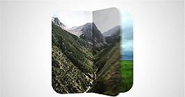 相冊翻頁動畫效果AE模板