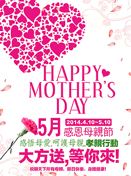 母情节DM  广告 康乃图片