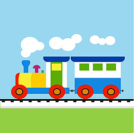 小火車矢量素材