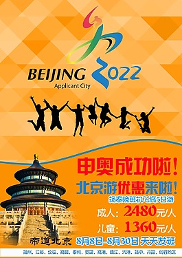 申奧促銷北京旅游海報(bào)
