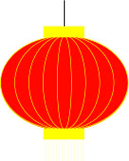 新年大紅燈籠矢量素材