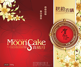 月饼包装正面图片