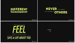 橙色文本視頻素材