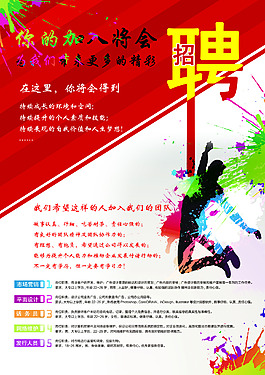 招聘海報 PSD素材免