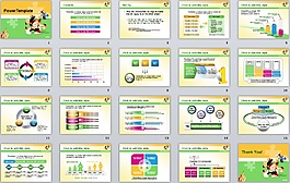 淺色調兒童行為與健康分析類PPT模板