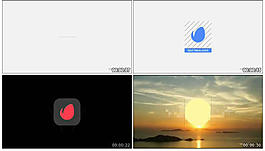 夕陽視頻素材