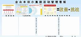 豐田小集團活動管理看板