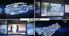3D視頻墻動畫展示AE模版