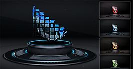 3D舞臺logo演繹AE模板