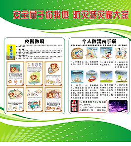 校园防震海报图片