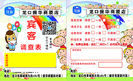 漢庭酒店賓客調查表