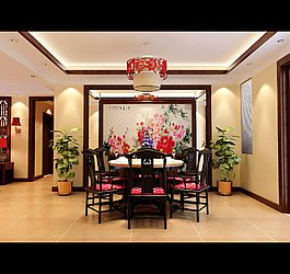 中式餐厅包间
