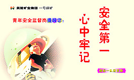 煤礦安全展板