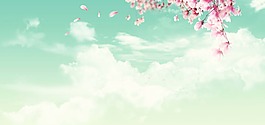 清新綠色背景