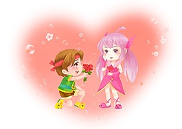 七夕情人節(jié)宣傳海報(bào)PSD源文件