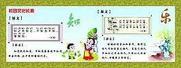 古詩詞學校展板