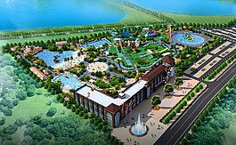 壽州風(fēng)暴樂園鳥瞰圖圖片