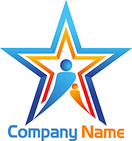 五角星Logo素材圖片