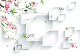3D桃花