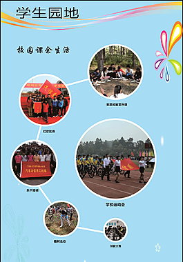 汽車與信息工程系學生園地海報cdr源文件