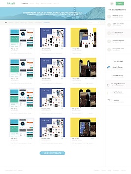 產品列表頁設計psd