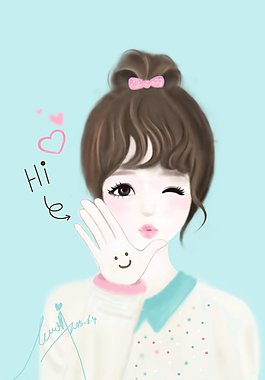 韓版插畫(huà)圖片