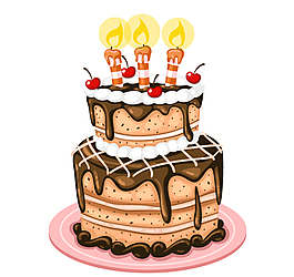 美味巧克力生日蛋糕