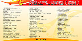 安全生產(chǎn)知識展板