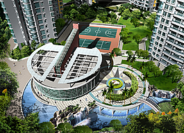 小区效果图图片