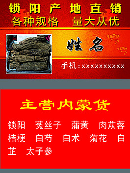 鎖陽中藥材名片
