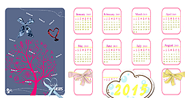 2015日历图片
