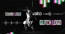 聲音故障logo演繹動(dòng)畫AE模板