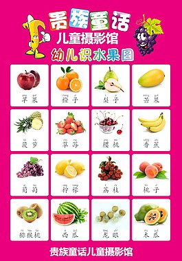 幼兒識水果圖
