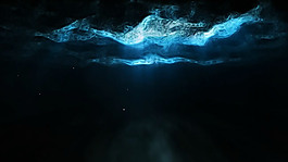 水面下的世界光影特效AE模板